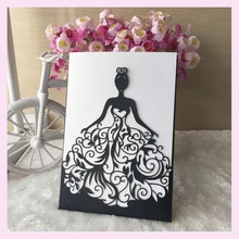 Изысканный дизайн последние Низкая цена Красивая девушка пригласительный билет для взрослых праздник церемония различные цвета пользовательские письма