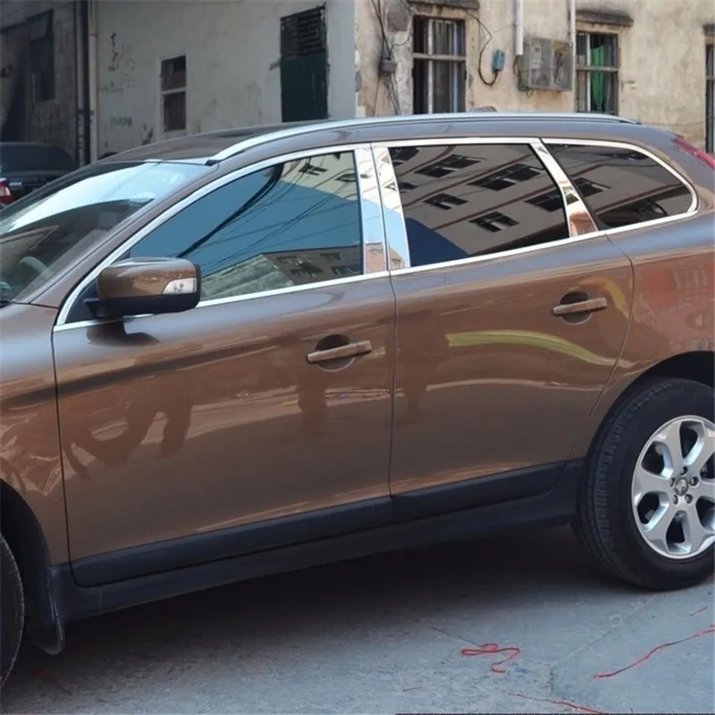 car accessories chromium trim modified window bright sequins mouldings exterior parts stainless steel FOR Volvo XC60 car accessories chromium trim modified window bright sequins mouldings exterior parts stainless steel FOR Volvo XC60