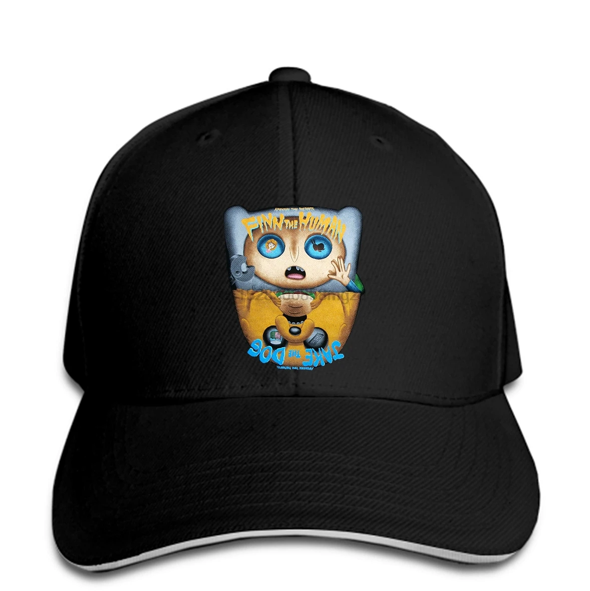 

Adventure Time Jake Finn Garbage Pail Kids Parody Hat Medium Licensed Snapback Cap Women Hat Peaked