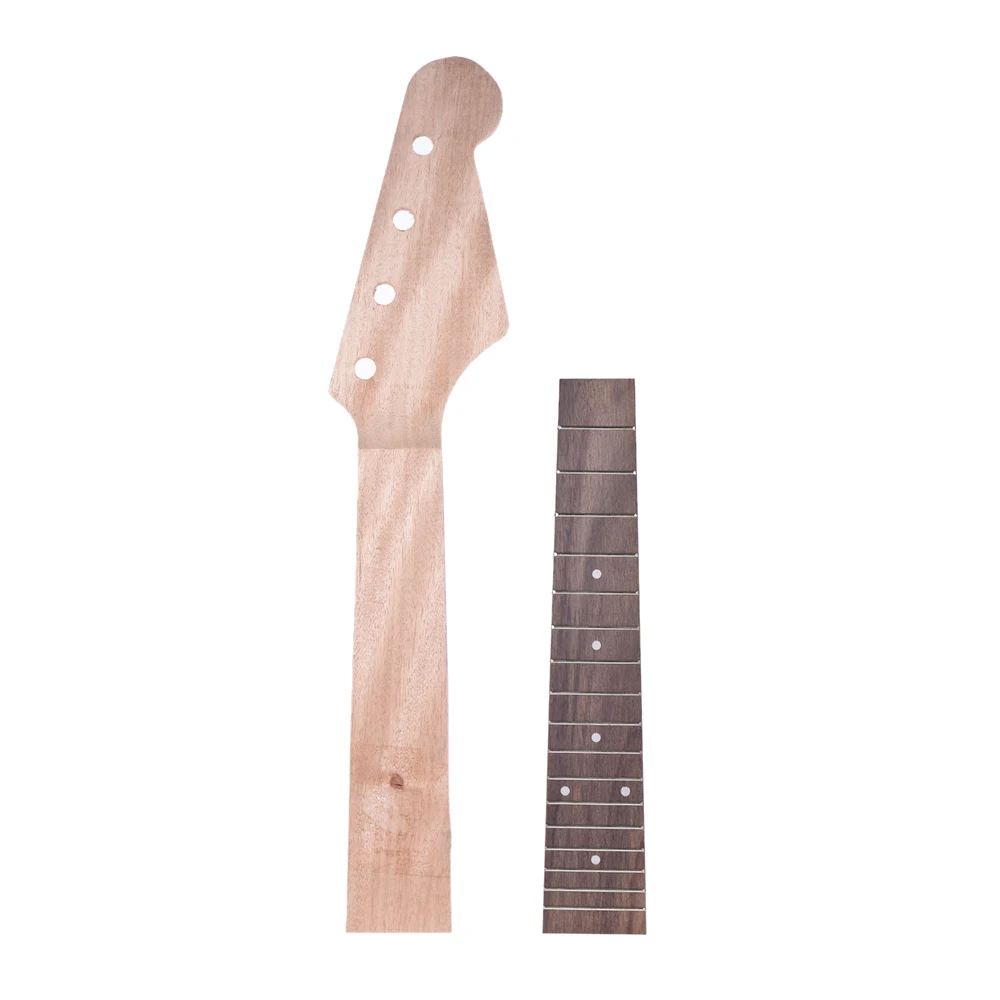 

23 Inch Concert Ukulele Ukelele Neck & Rosewood Fretboard Fingerboard Set Maple Wood Hawaiian Guitar Parts