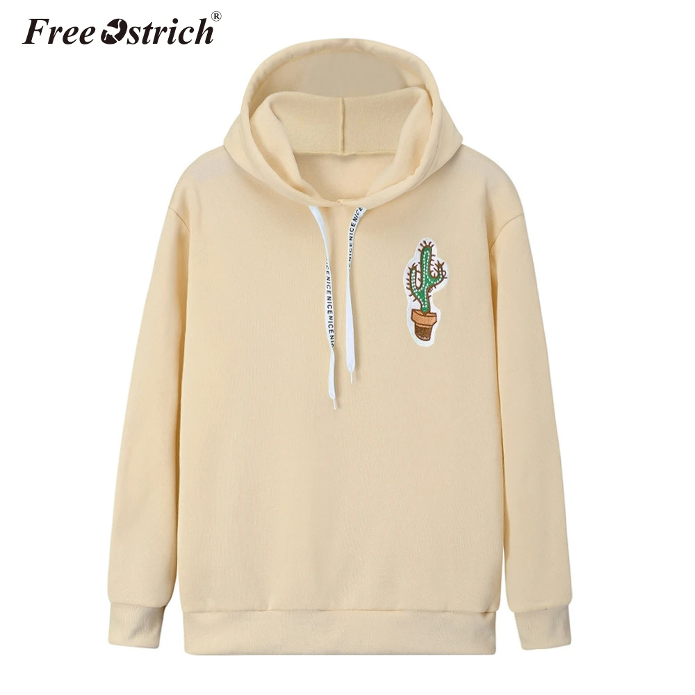 

Free Ostrich Sweatshirt Femme 2019 Printed Hooded Casual Long Sleeve Hoodies Women Sudaderas Para Mujer Abrigo Mujer N30