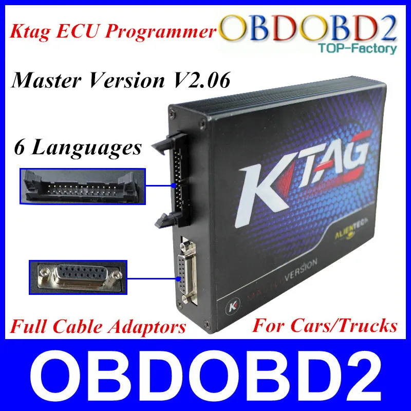 

Master Version Ktag ECU Programmer Software V2.10 K Tag Full Cable Adaptors For Many Cars/Trucks Free Ship