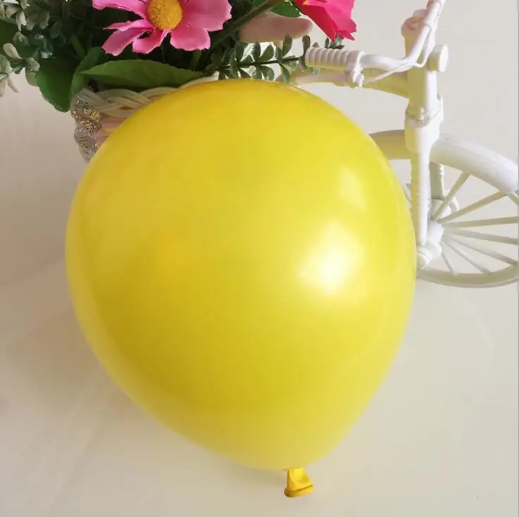 5 10 дюймов 10 шт. матовые латексные воздушные шары для Декор на свадьбу День рождения круглые праздничные мероприятия декоративный шарик вечерние Декор поставки - Цвет: yellow