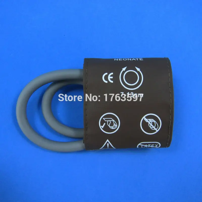 

Mindray New coming 7-13cm Neonate Reusable blood pressure cuff , two tube /imitation leather cuff With TPU Bladder