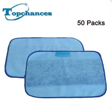 50 шт./партия, новая синяя моющаяся многоразовая микрофибра, моющиеся салфетки для робота-пылесоса iRobot Braava 380 t 320 Mint 5200c 4200, товары для дома