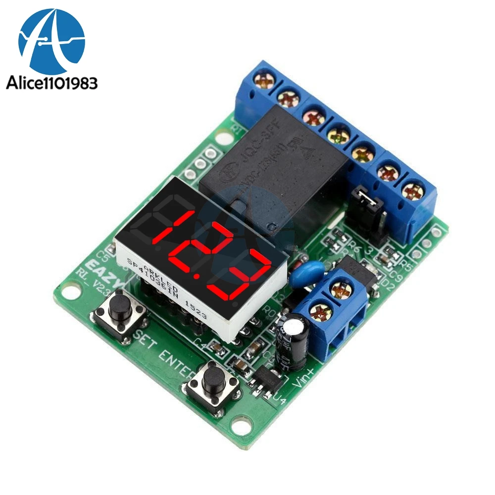 

Relay Module DC 12V Relay Switch Control Board Module Relay Module Voltage Detection Charging Discharge Monitor Test