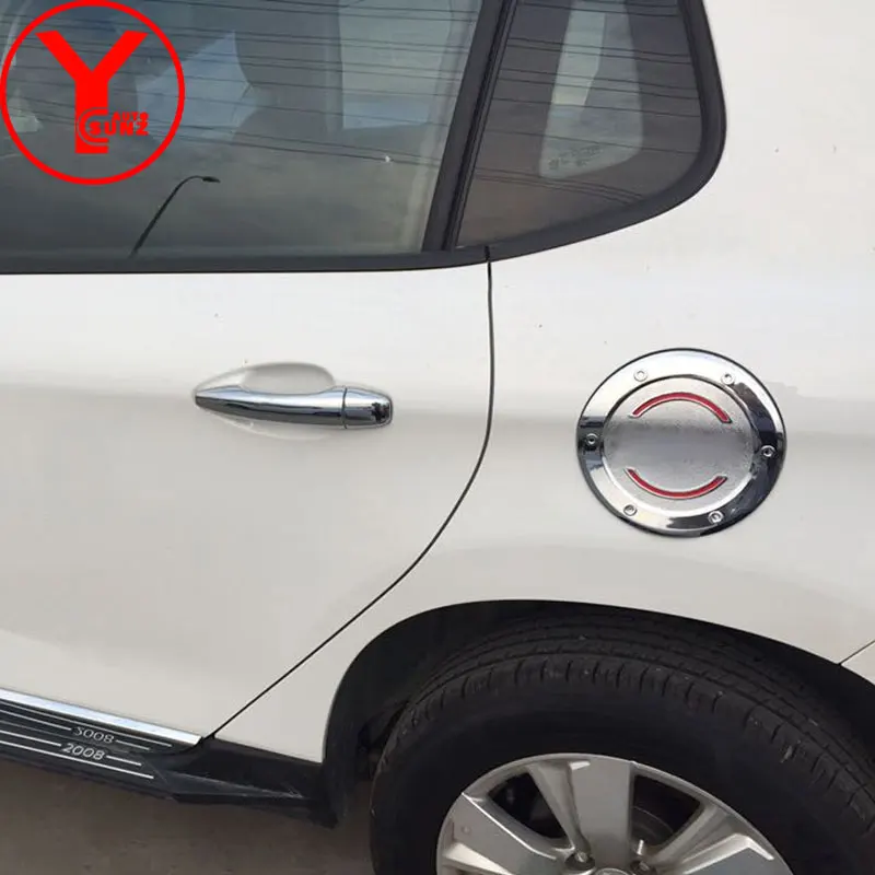 Хромированная Крышка бака для peugeot 2008 2013 2014 2015 2016 крышка из АБС пластика
