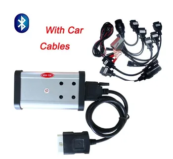 

Bluetooth Diagnostic Tool Green Double PCB V3.0 TCS CDP 2015 R3 OBDII Diagnostic Scanner For Cars Trucks+8pcs Car Cable