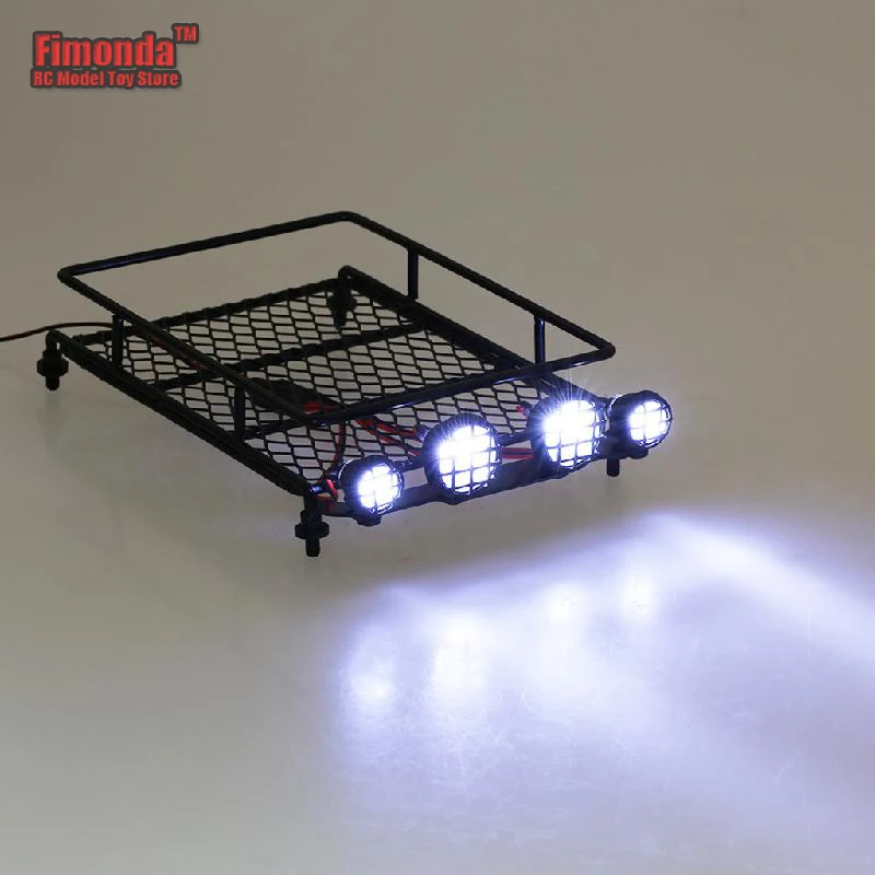 1 комплект RC багажник на крышу автомобиля фонари набор для Тамия 1/10 SCX10 CC01 RC4WD D90