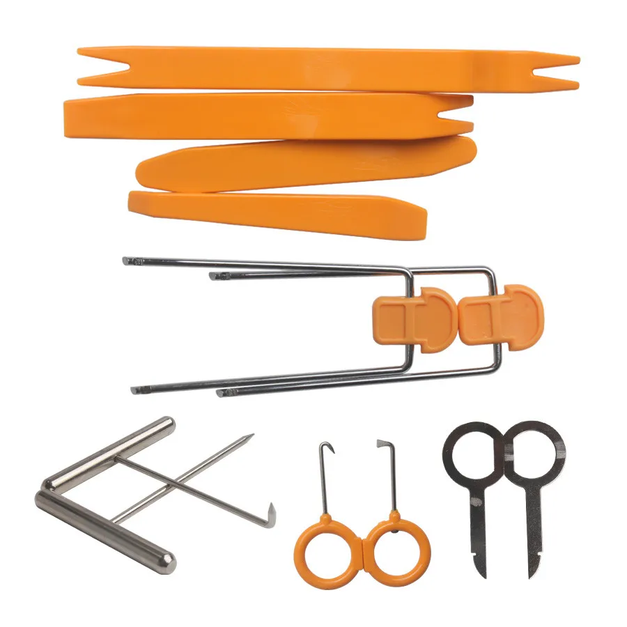 

12pcs Car Stereo Installation Kits Car Radio Removal Tool Car Radio Panel Door Clip Panel Trim Dash Audio Removal