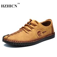 Retro Handmade Leather Shoes Men 2017 New Arrival Casual Genuine Leather Oxfords Chaussure Homme Soft Comfort Sapato Masculino