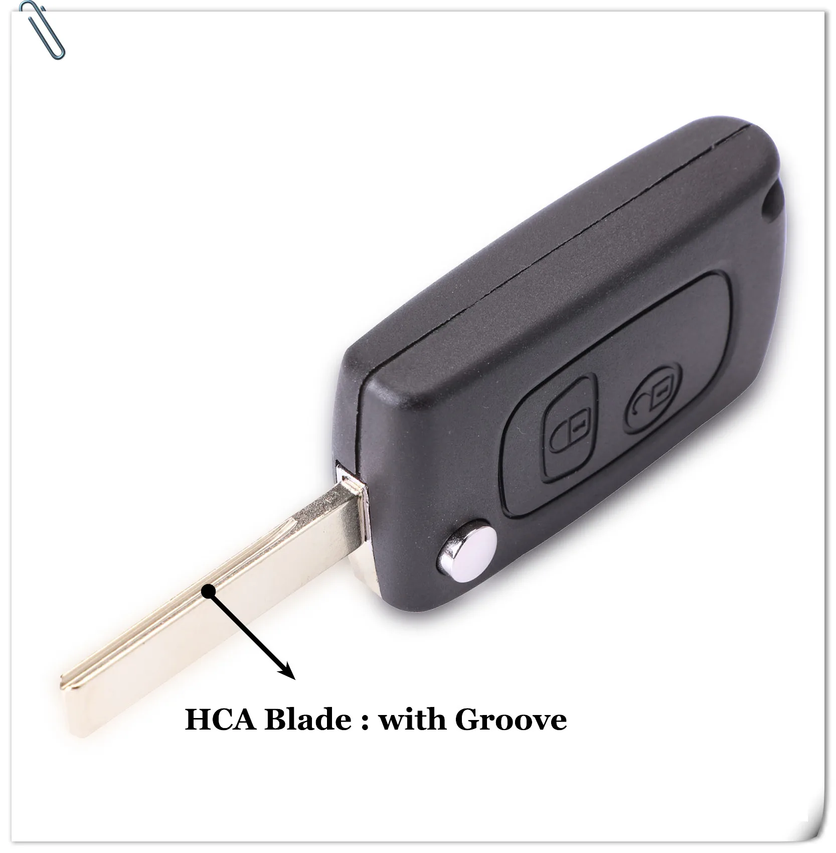 Keyforkess modificato Flip pieghevole chiave a distanza Shell misura per PEUGEOT 307 607 207 407 2BTN portachiavi Fob VA2/HU83 lama - HTB13cn0QAvoK1RjSZFwq6AiCFXaL