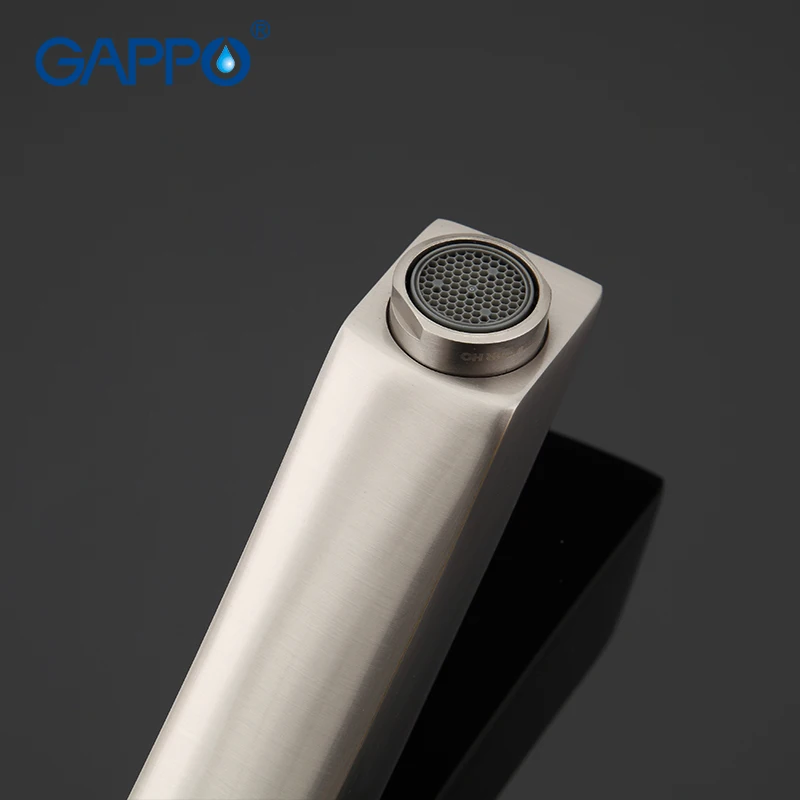  Gappo Nickle Brushed kitchen Faucets water sink mixer tap 180 rotary kitchen hot and cold water mix - 32968243921