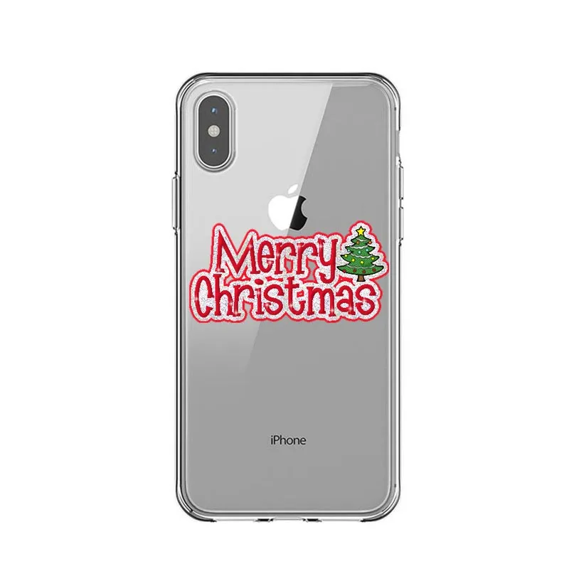 Vogue girl чехол для iPhone 11Pro Max Merry Christmas new year elk мягкий чехол для телефона для iPhone 5S, SE 6 6S 7 8 Plus X XS MAX XR