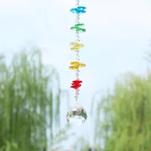 H& D Suncatcher Хрустальная чакра фантазийные бусины Висячие радуги производитель 30 мм Хрустальный шар кулон Декор окна Рождественская елка орнамент