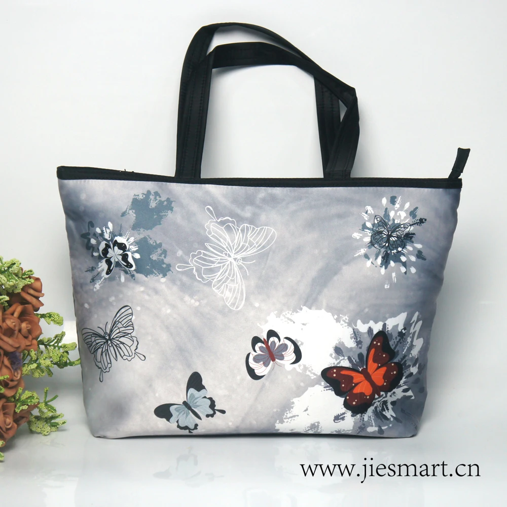 

butterfly grey series handbag for women gift set tote bag customized products DIY handbag shoulder bag M