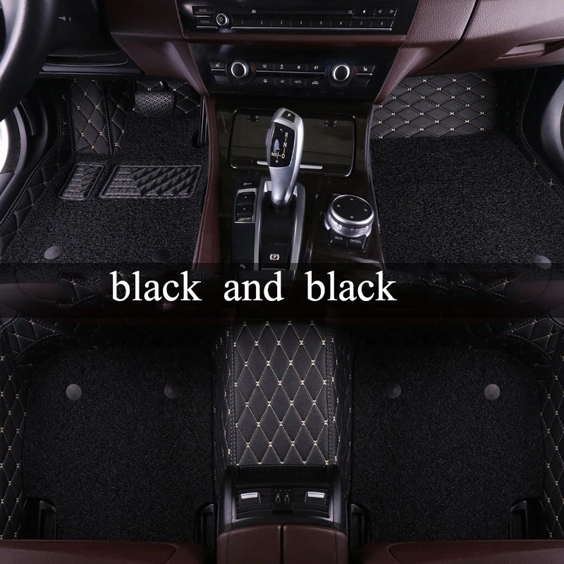 

kalaisike Custom car floor mats for Hyundai All Models solaris tucson 2016 sonata ix25 i30 getz accent creta car accessories