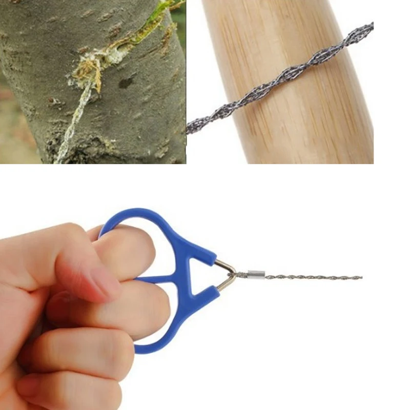 

Practical Wire Saw Stainless Steel Outdoor Camping Emergency Survival Gear Tools For Travel Hiking Hunting Climbing Tools BB55
