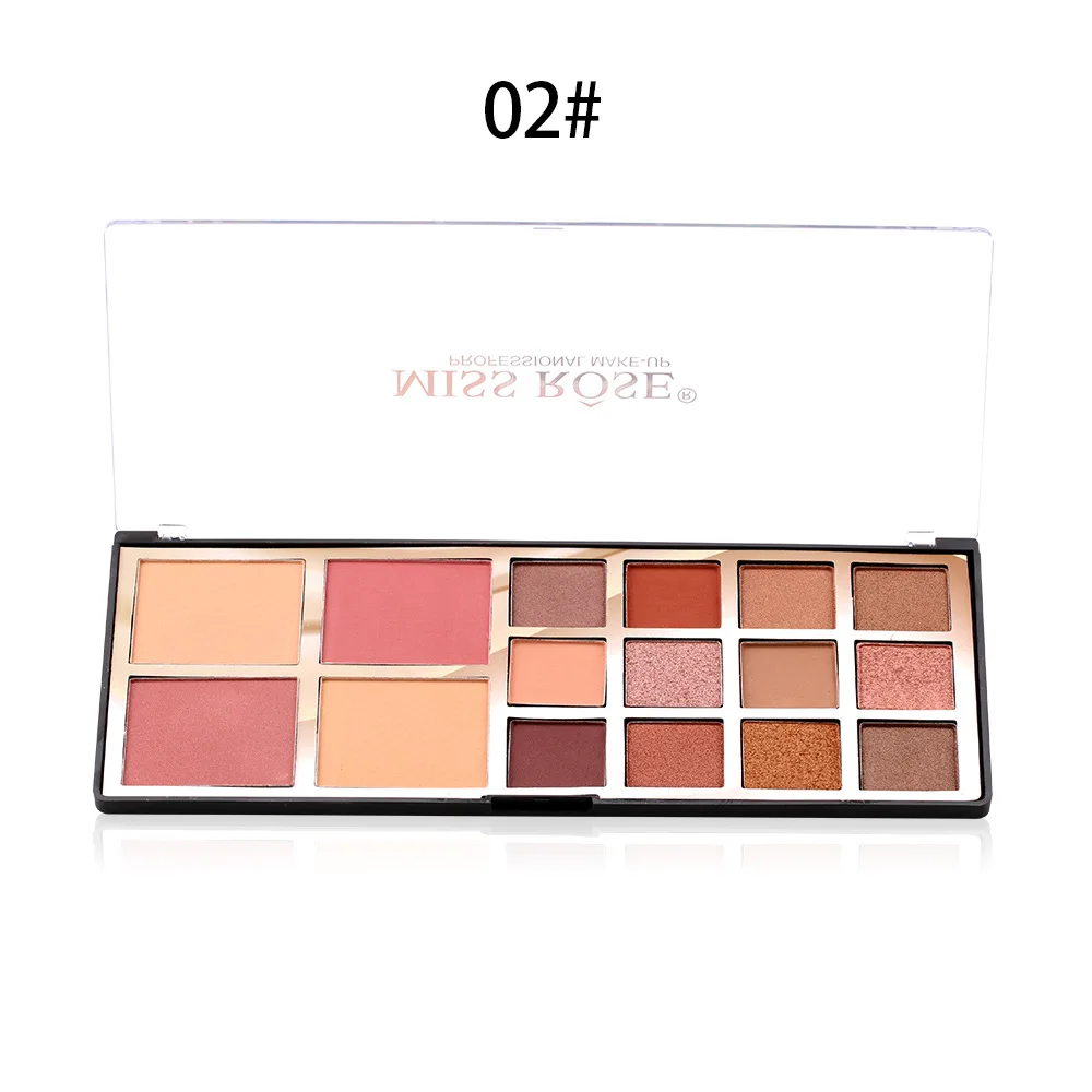 “ Cor de Blush em pó Disco Sombra Cor Perolado Fosco
