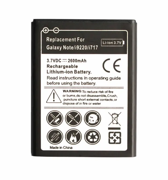 1x2600 мА/ч EB615268VU 3.7VDC Замена литий-ионная аккумуляторная батарея для Samsung Galaxy Note GT-N7000