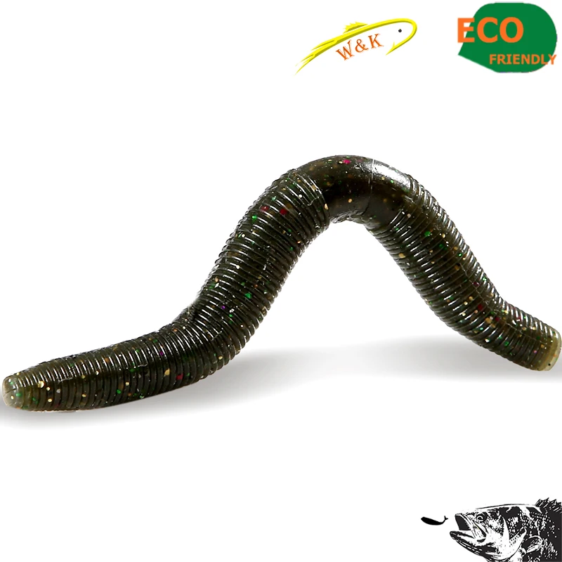 

4" japan type soft lure of sinking worm bait 6pcs