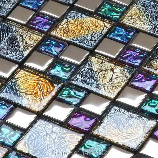 Crystal Gl Tile Backsplash Colors Iridescent Mosaic Tiles D1391 Crystal Gl Tile Backsplash Colors Iridescent Mosaic Tiles D1391 Metal Coating Mosaics Tv Backdrop Wall