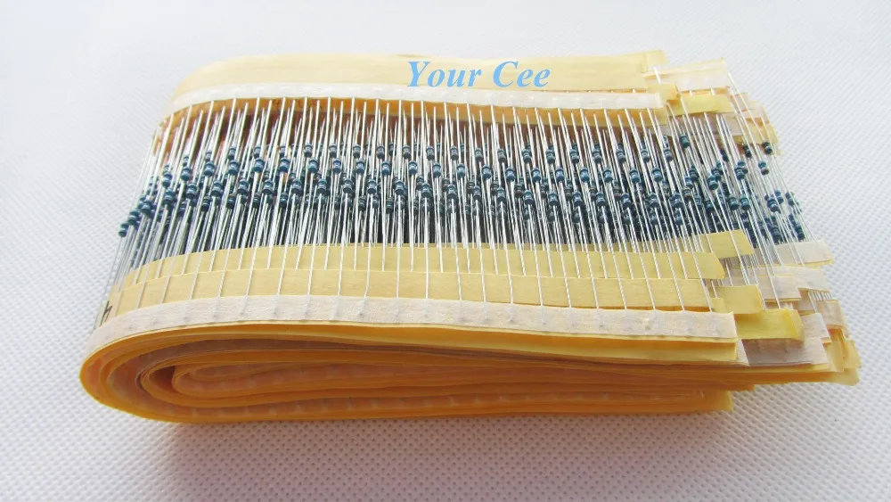 

1 set 1/4W + - 1% Common Component Package 1 ohm to 1M ohm Colored Ring Resistor Package Metal Film Resistor