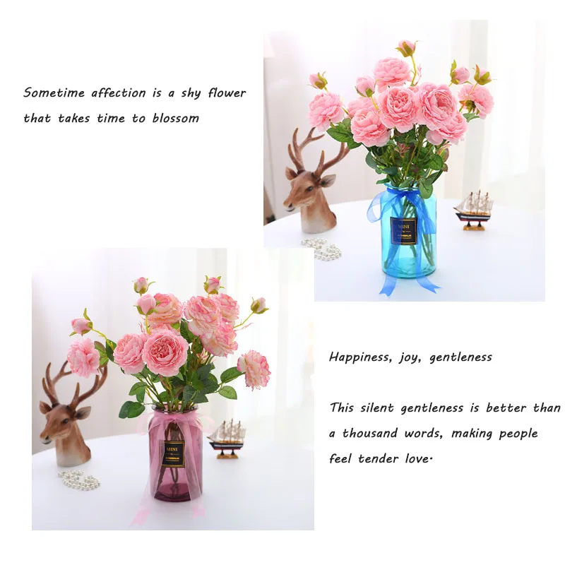 artificial flower peony bouquet