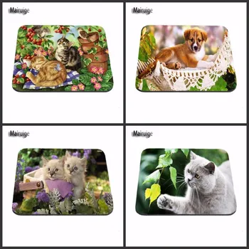 

New Arrivals Hot Sale Cartoon Cute Unique Cat Skin Non Slip Durable Rubber Mousepad for PC Optical Mouse Gaming Mat