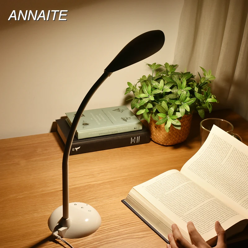 

USB Desk Lamp 3-level Touch Dimmer Table Lamp Flexible Book Reading Lights Children Study Lamp lampe bureau led bureaulamp
