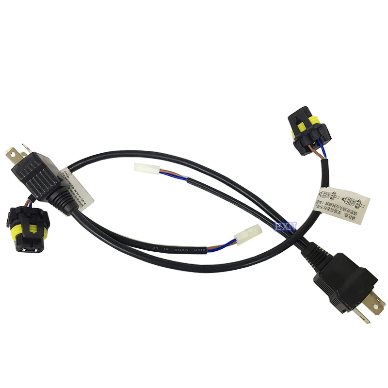 Высокое качество Xenon HID H4 Hi/короче спереди и длиннее сзади) контроллер реле кабельный жгут проводов H4 Bi-Xenon Kit разъем жгута проводов кабеля DC 24 V