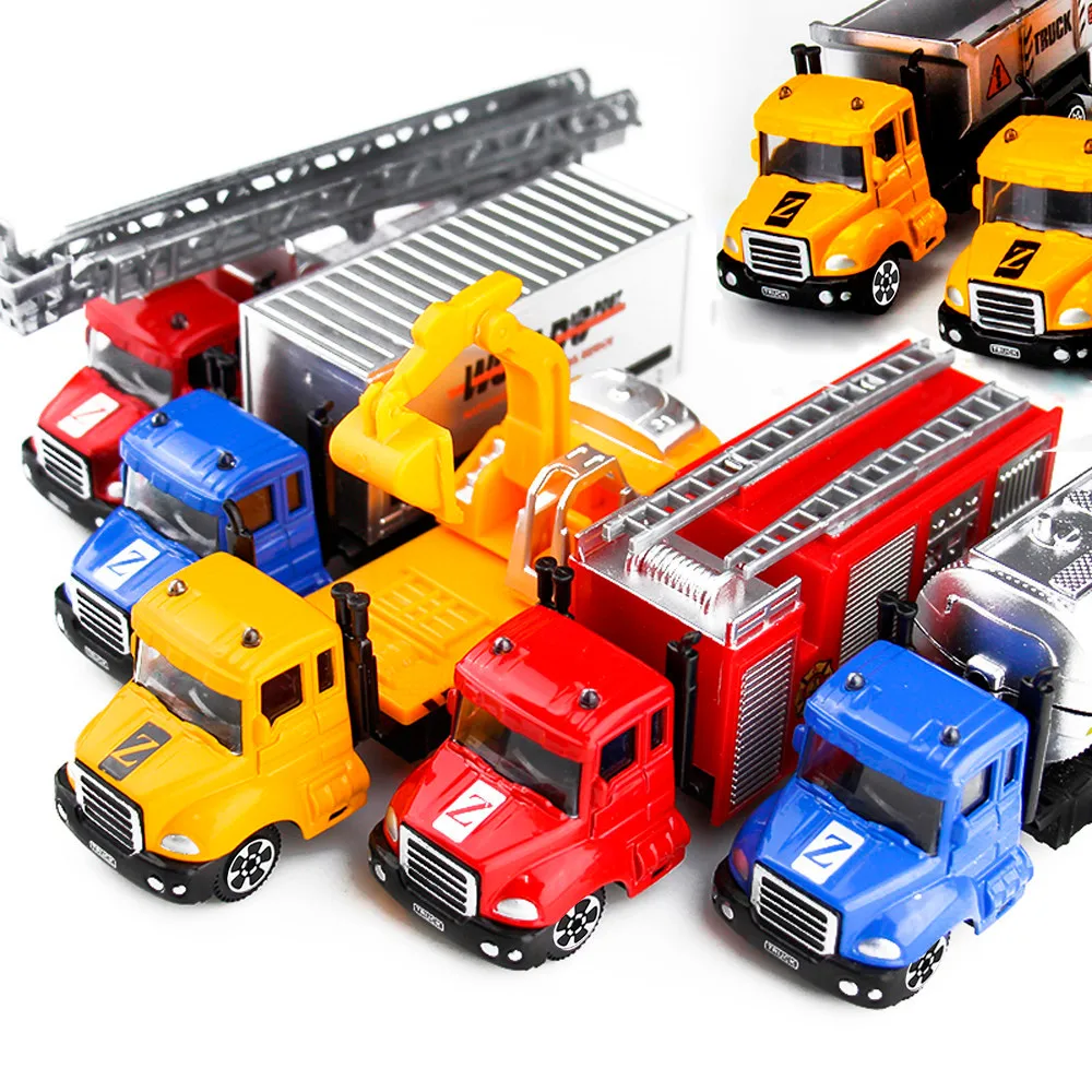 Игрушечный автомобиль для детей мини литой модель 1:64 сплава инженерная игрушка