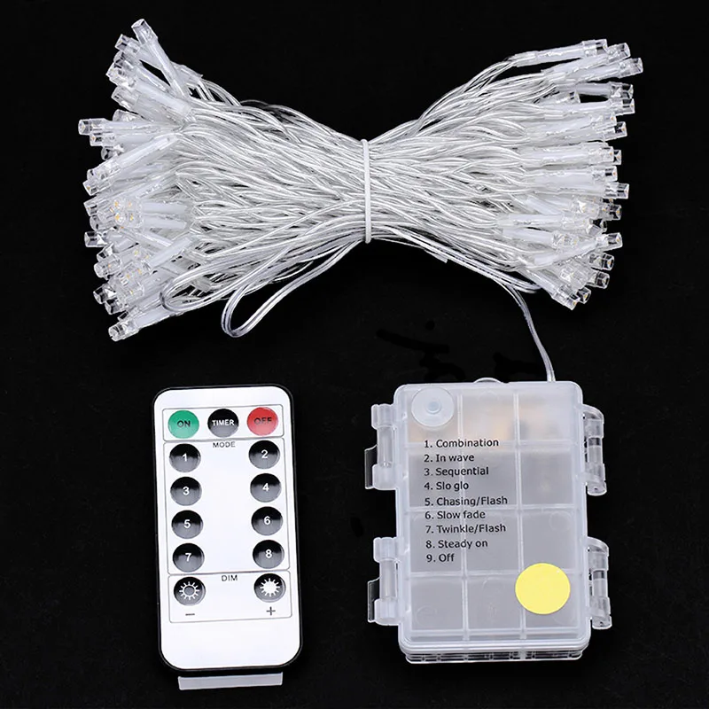 80 LED impermeable luces Garland cortina Cadena de luz 10 m luces led decoracion para la boda de Navidad Nightlight 80 LED impermeable luces Garland cortina Cadena de luz 10 m luces led decoracion para la boda de Navidad Nightlight