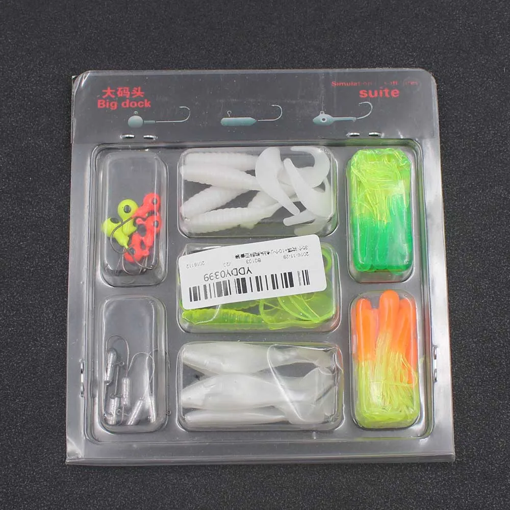 35Pcs Soft Worm Carp Fishing Lure Set 10 Lead Head Jig Hooks Simulation Suite Baits Tackle Fishing Lure Set 35Pcs Soft Worm Carp Fishing Lure Set 10 Lead Head Jig Hooks Simulation Suite Baits Tackle Fishing Lure Set