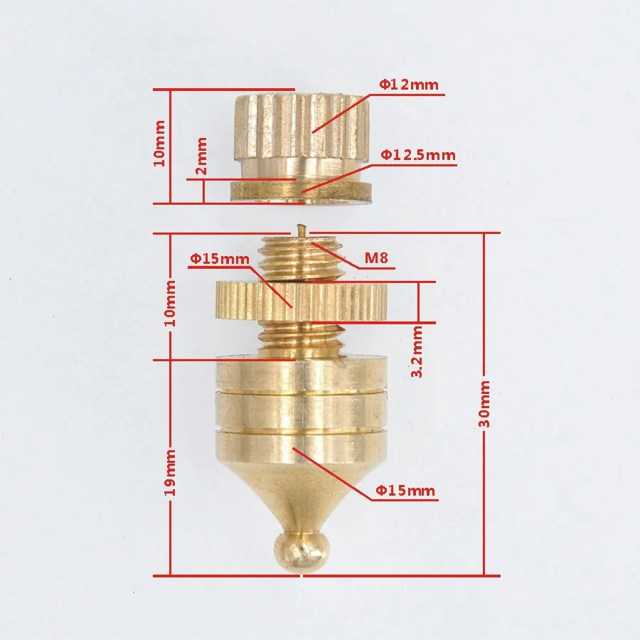 4 шт. M8x30 медь динамик Спайк усилители домашние противоударный изоляции стенд средства ухода за кожей стоп конус база колодки