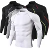 Camiseta deportiva de culturismo para hombre, camisa de secado rápido para correr, camiseta de compresión de manga larga, camiseta de gimnasio para hombre, camiseta de Fitness apretada Rashgard ► Foto 1/6