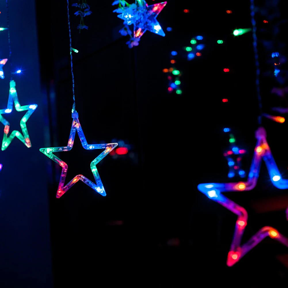 Декоративный светодиодный светильник «сделай сам» в форме звезды для праздников, свадеб, вечеринок, подвесных орнаментов, романтических занавес, подвесные светильники на дверь и стену, светящиеся реквизиты