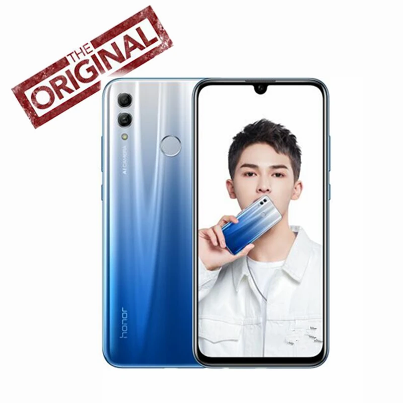 

Global Version Honor 10 Lite Cell Phone Android 9.0 6.21" FHD 2340X1080 Dual Font Rear 24MP AI Camera Fingerprint 710 Octa Core