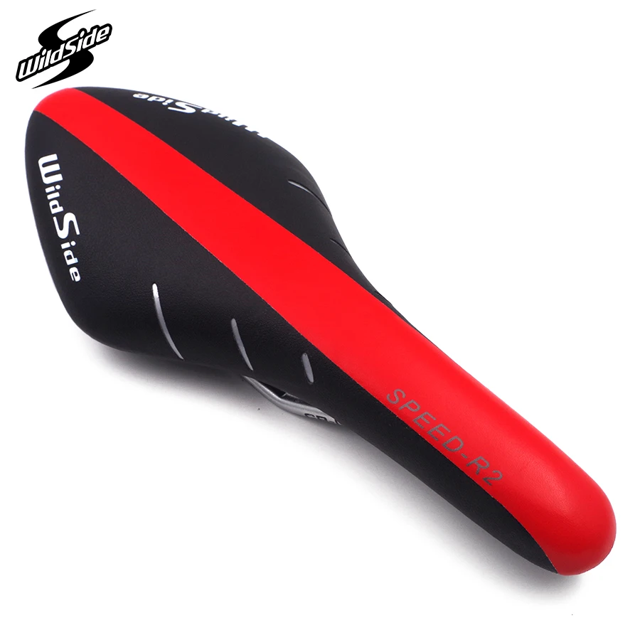 Brand WildSide Quality Bicycle Seat Bike Saddle Microfiber Leather Cr