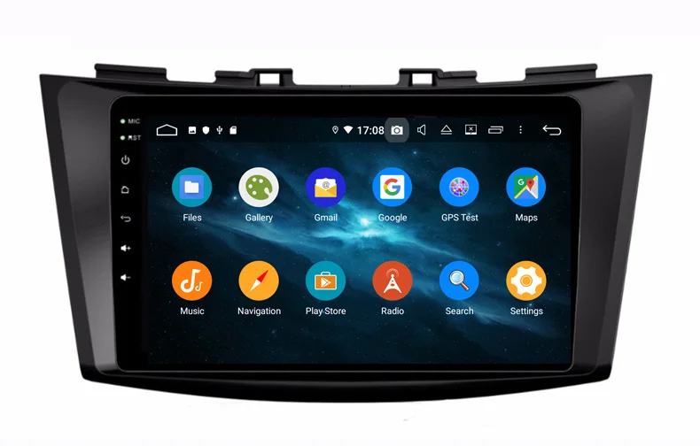 Top 8inch HD touch screen android 9.0 car dvd gps for suzuki swift 2011 2012 with gps navigation built in wifi audio stereo USB 7