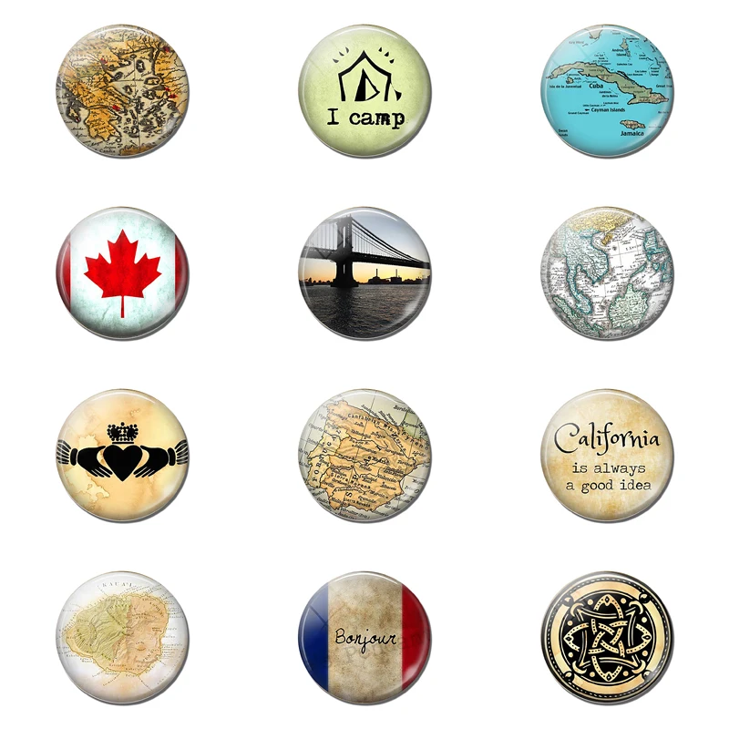 Special 25mm Round Glass Dome Decorative for Refrigerators for