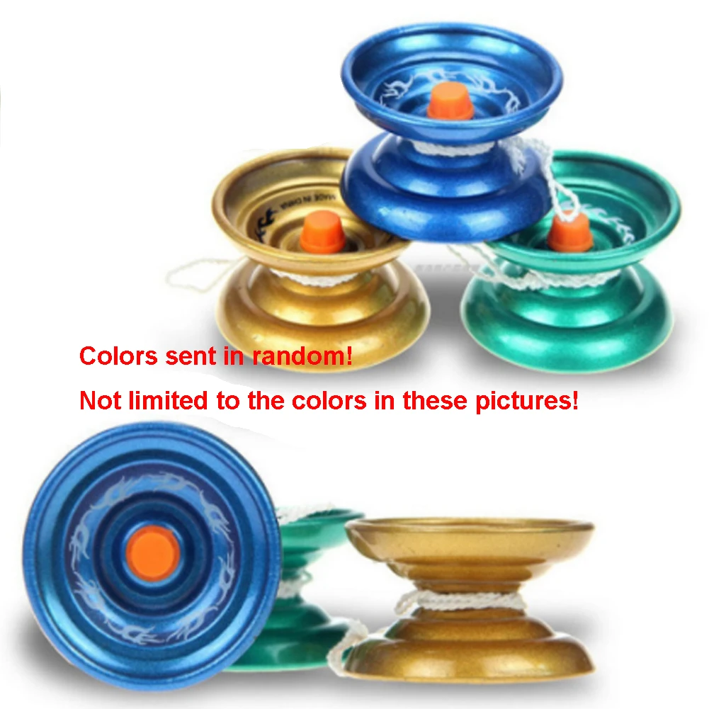 

1pc Children Boys Yo-yo Professional Ball Bearing Alloy Yoyo Tricks Kids Gift Funny Toys Color Random