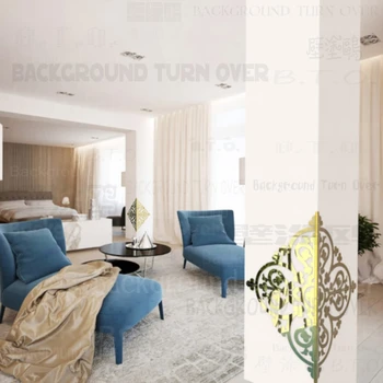 

Creative hollow mirrored edge & corner guards metal plastic corner protector kitchen bedroom decor stickers home appliances C011