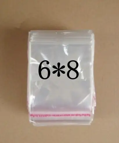 1000pcs 6*8cm Clear OPP Bag Transparent Self Adhesive Resealable Opp Poly Cellophane Food Candy Jewelry Gift Bags Packing Plas | Украшения