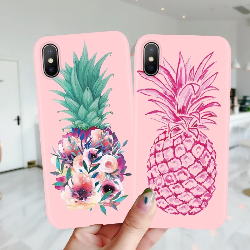 Матовый чехол из ТПУ для телефона iPhone 11 Pro XS Max XR X 5 5S SE 6 6S 7 8 Plus OPPO F5 Oneplus 5T 6T с розовым