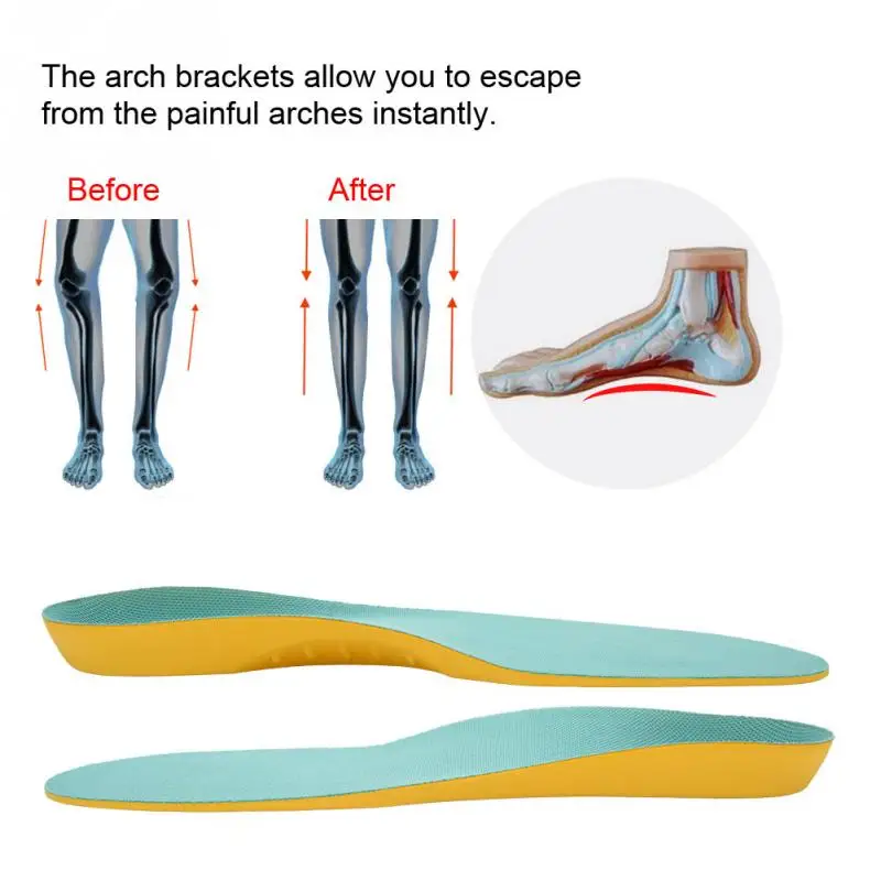 5 типов ортопедические плоскостопие свод стопы Поддержка амортизирующая обувь вставляет Стельки колодки для детей