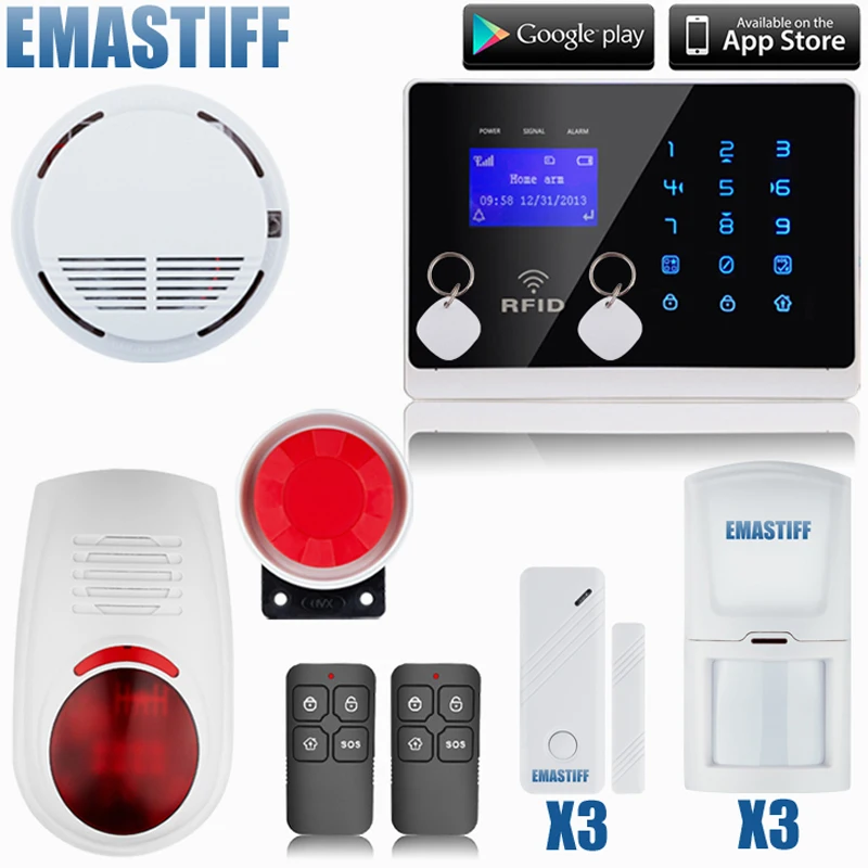 Aliexpress.com : Buy Wireless GSM SMS Call Home GSM Alarm System Android ISO App Burglar Alarm
