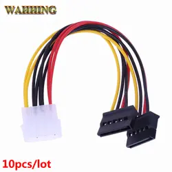 10 шт. Serial ATA SATA 4 Pin IDE Molex до 15 Pin HDD Мощность адаптер кабель жесткого диска адаптер HY416