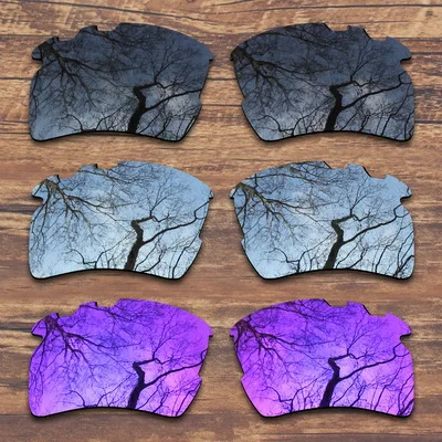 ToughAsNails Замена поляризованных линз для Oakley Flak 2,0 XL Солнцезащитные очки с отверстиями-несколько вариантов - Цвет линз: Black.Silver.Purple