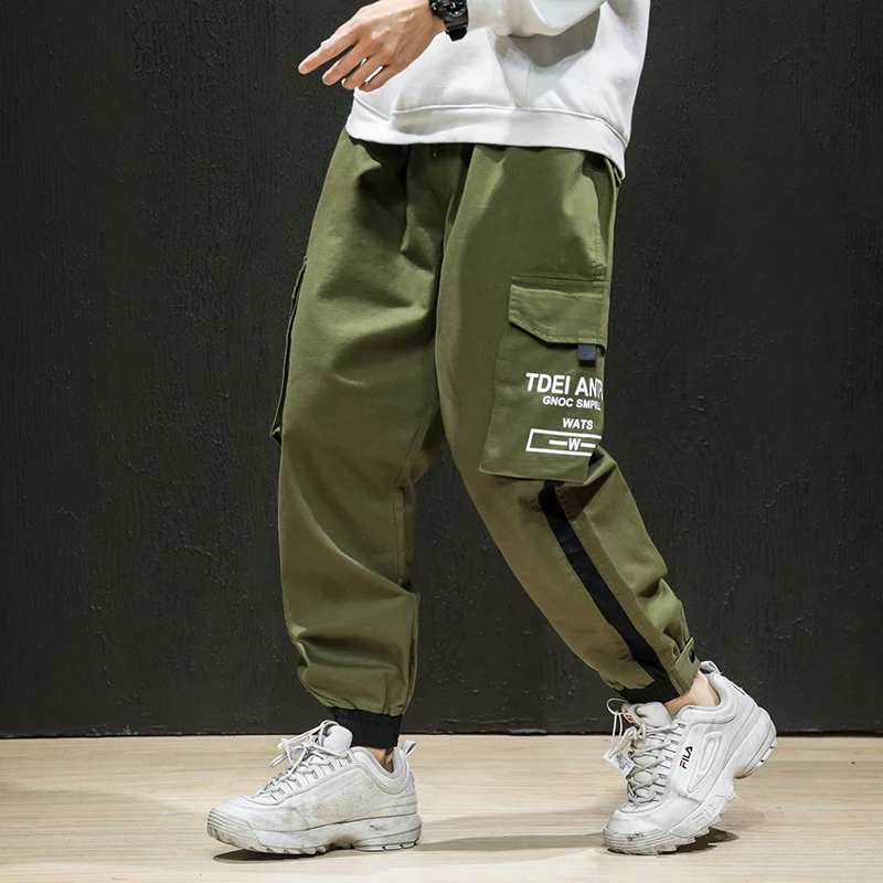 

2019 Summer New Casual Temperament Loose Cotton Large Code High-waisted Overalls Multi-color Joggers Streetwear M-5XL